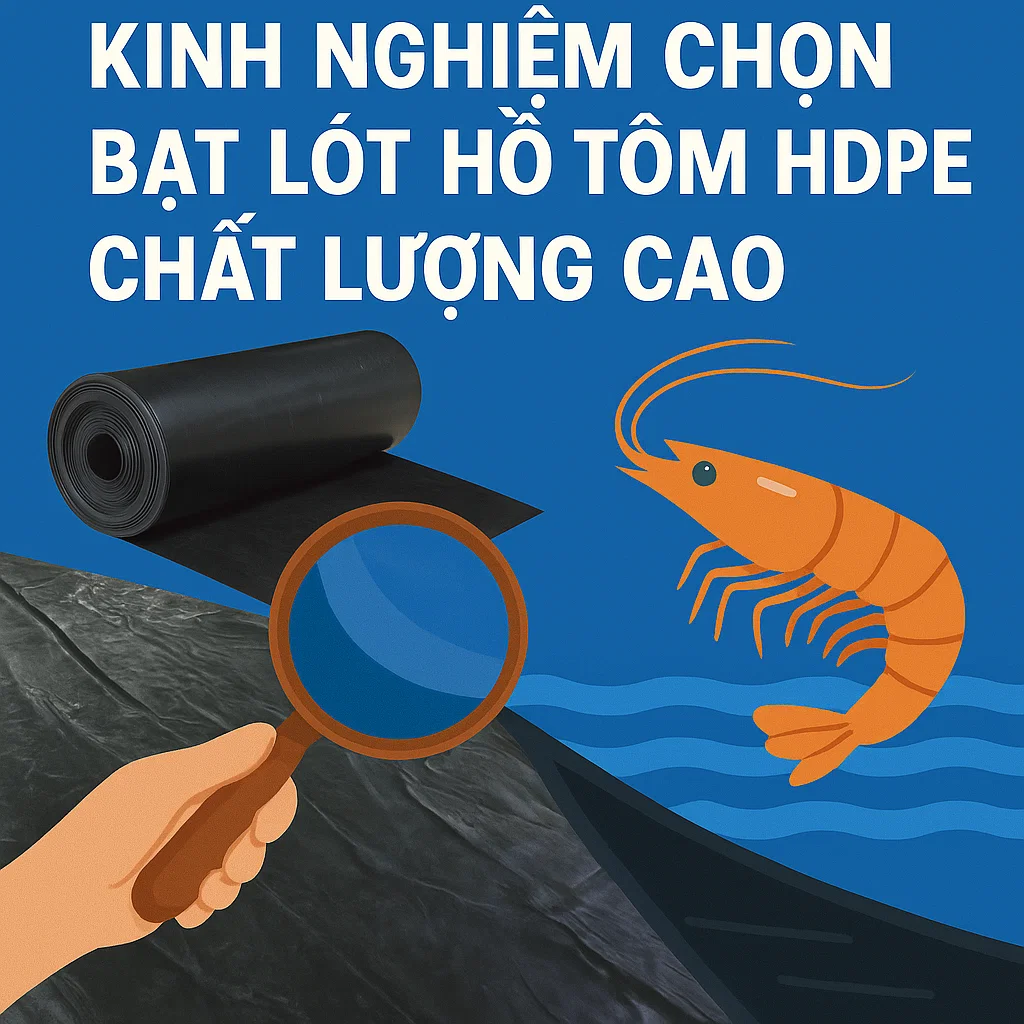 kinh nghiệm chọn bạt lót hồ tôm