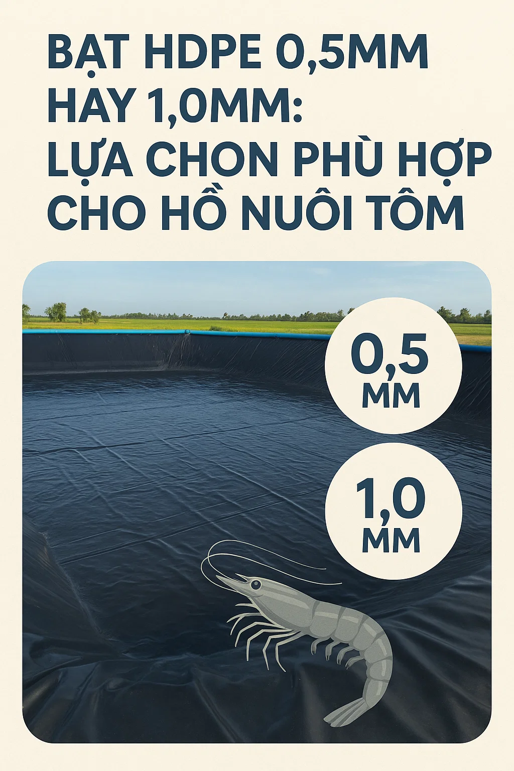 Bạt HDPE 0.5mm hay 1.0mm